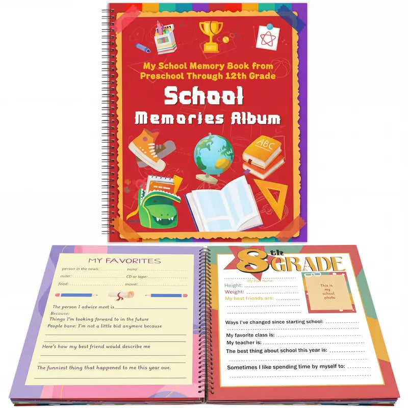 School Memory Book (Preschool - 12th Grade)