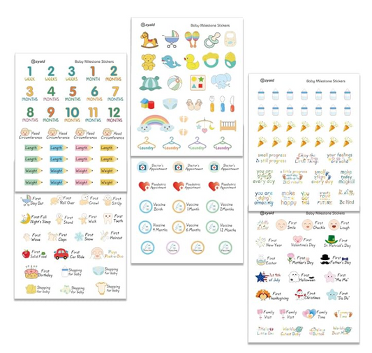 Milestone Sticker Sheet