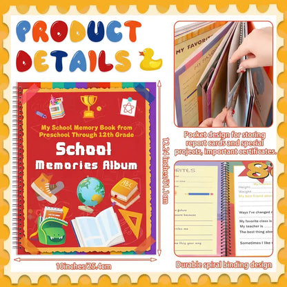 School Memory Book (Preschool - 12th Grade)