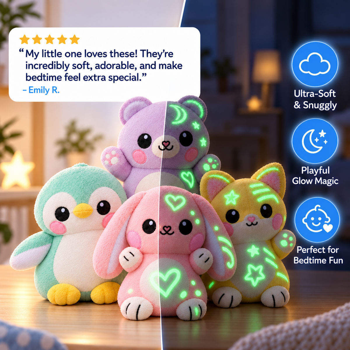 Draw & Glow Stuffed Animal