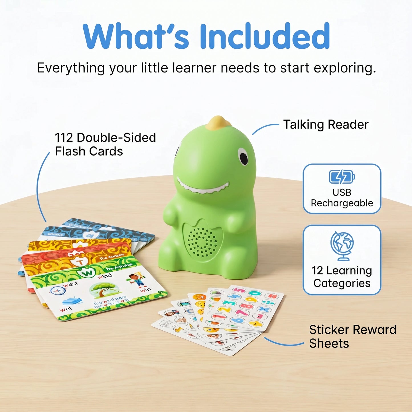 WonderNest™ Dinosaur Talking Flash Cards