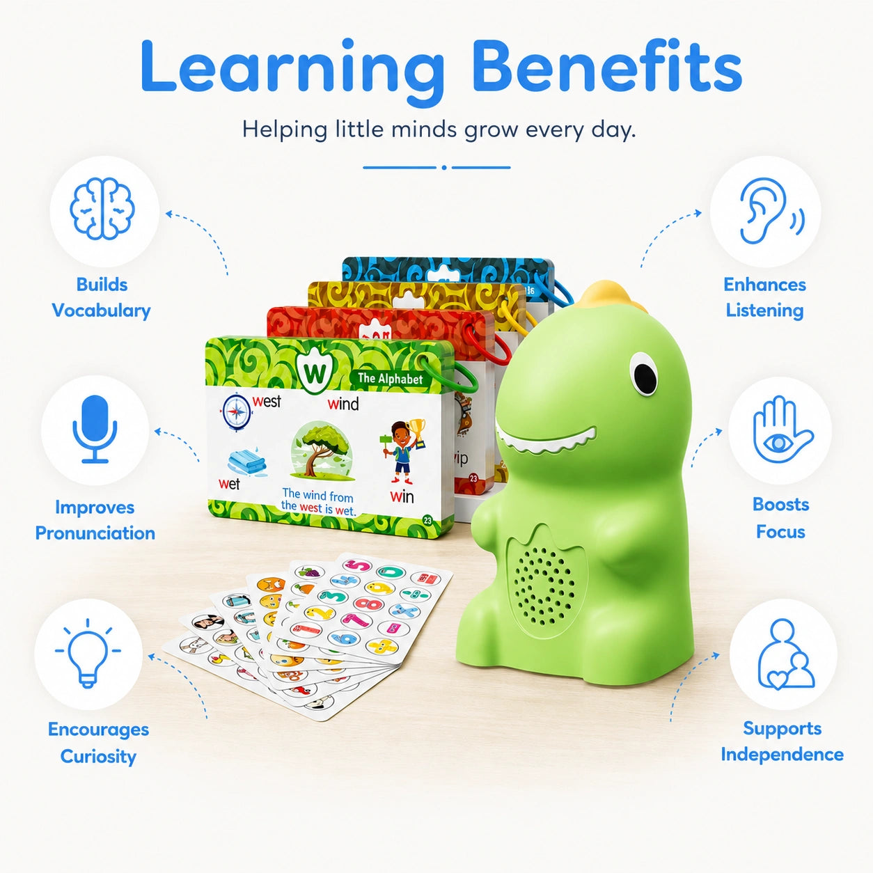 WonderNest™ Dinosaur Talking Flash Cards